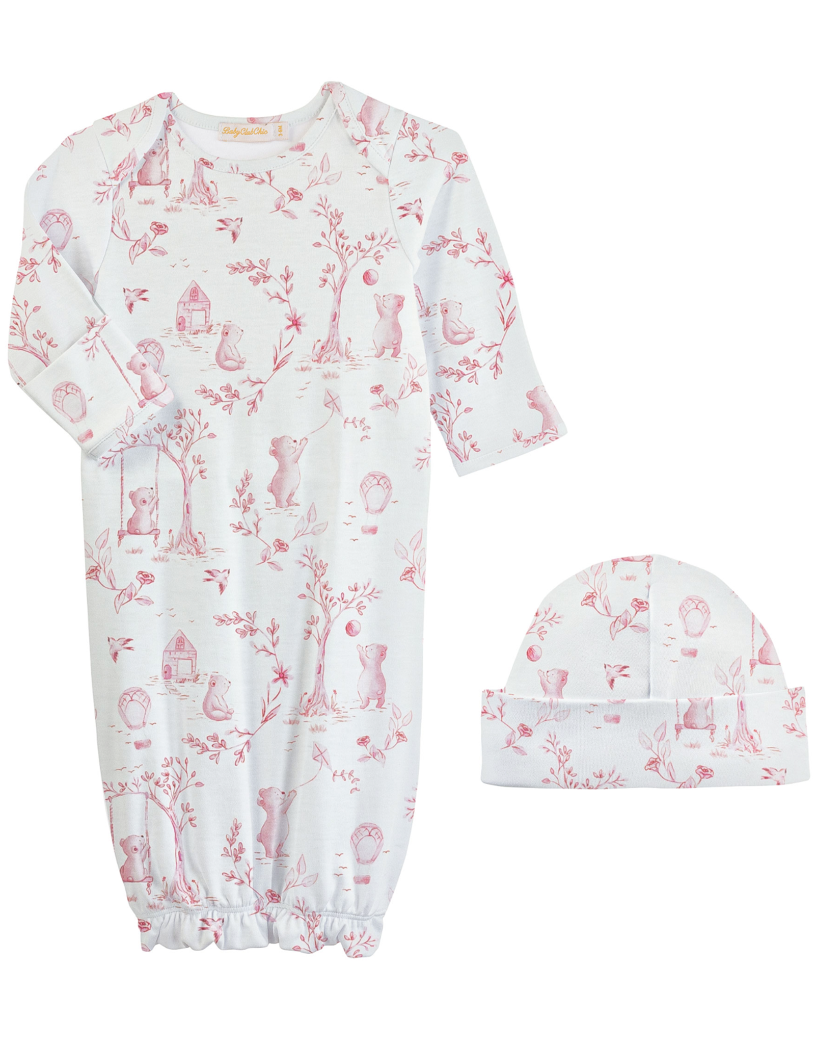Baby Club Chic BCCS24 Toile de Juoy Gown & Hat Set