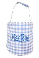 Zsa Zsa & Lolli ZZL Gingham Bucket w/Embroidery BLUE