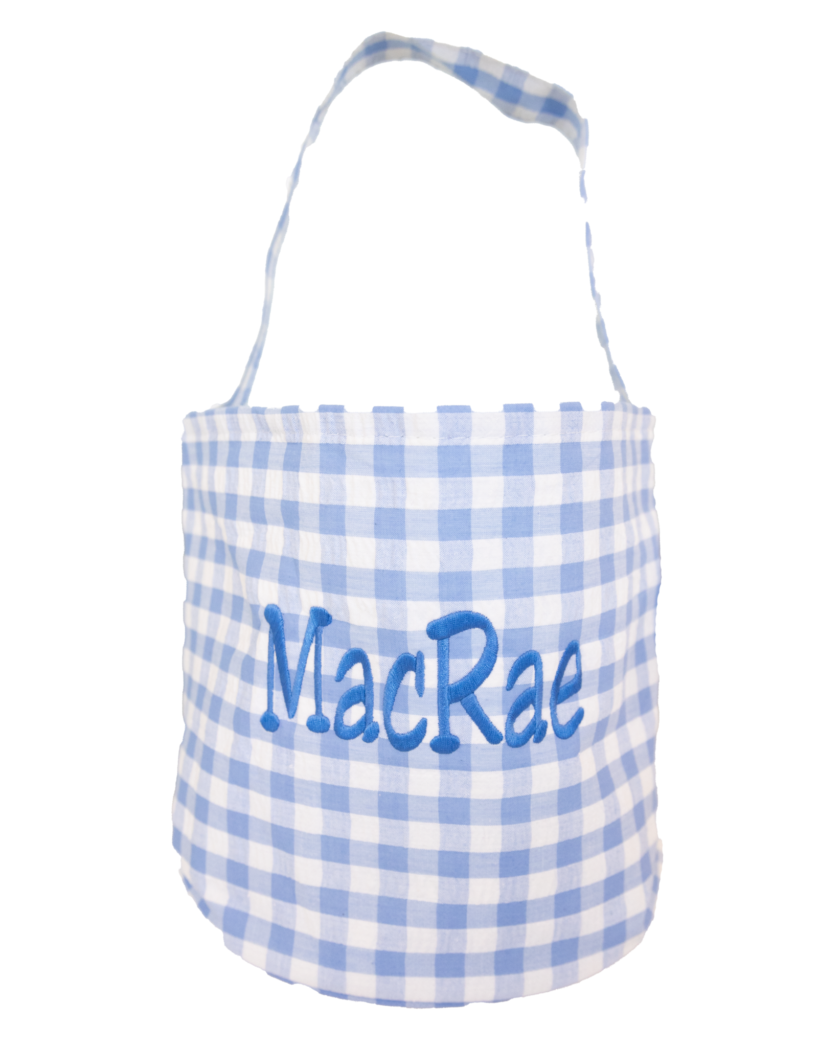 Zsa Zsa & Lolli ZZL Gingham Bucket w/Embroidery BLUE