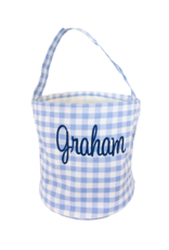 Zsa Zsa & Lolli ZZL Gingham Bucket w/Embroidery BLUE