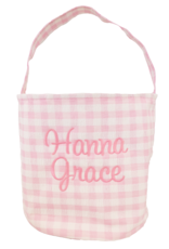 Zsa Zsa & Lolli ZZL Gingham Bucket w/Embroidery PINK Zsa Zsa & Lolli ZZL Gingham Bucket w/Embroidery PINK