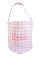Zsa Zsa & Lolli ZZL Gingham Bucket w/Embroidery PINK Zsa Zsa & Lolli ZZL Gingham Bucket w/Embroidery PINK