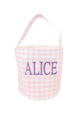 Zsa Zsa & Lolli ZZL Gingham Bucket w/Embroidery PINK Zsa Zsa & Lolli ZZL Gingham Bucket w/Embroidery PINK