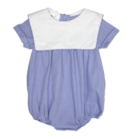 Baby Blessings Royal Gingham Collar Bubble