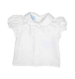 Charming Little One Short Sleeve Girl Collared Blouse