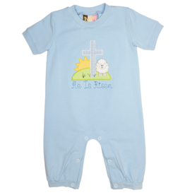 Banana Split He Is Risen Applique Romper