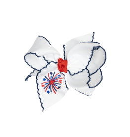 Beyond Creations Embroidered Fireworks Bow