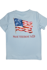 South Bound 3387 Performance Tee Blue Flag
