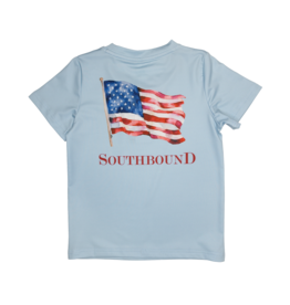 South Bound Performance Tee Blue Flag