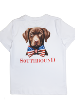 South Bound 3384 Performance Tee Patriotic Dog