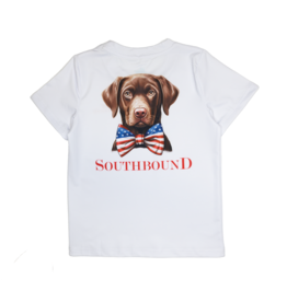 South Bound Performance Tee Patriotic Dog