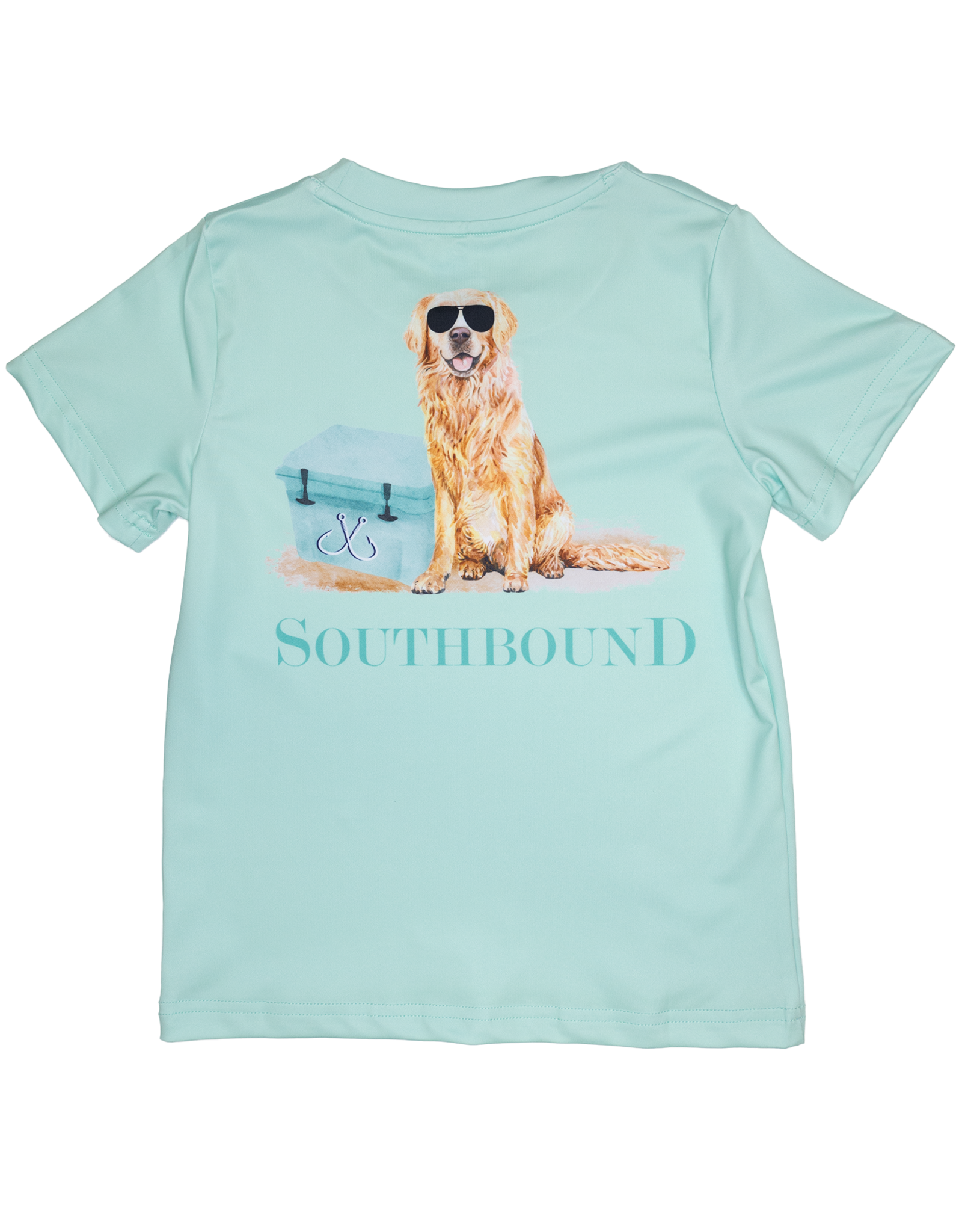 South Bound 3383 Performance Tee Mint Golden Dog