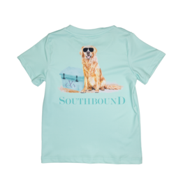 South Bound Performance Tee Mint Golden Dog