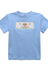 Vive la Fete VFS24 Blue  Puppies Smocked Shirt