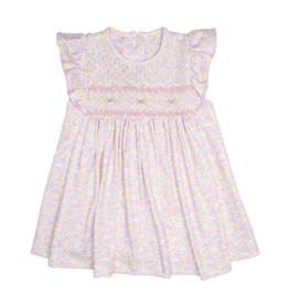 Petit Bebe Sophia Pink Floral Smocked Dress