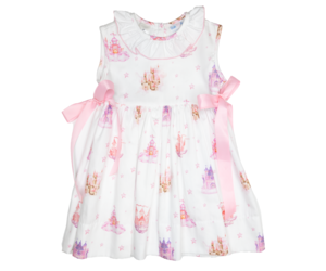 Lulu Bebe Castle Ribbon Dress - Spoiled Sweet Boutique 