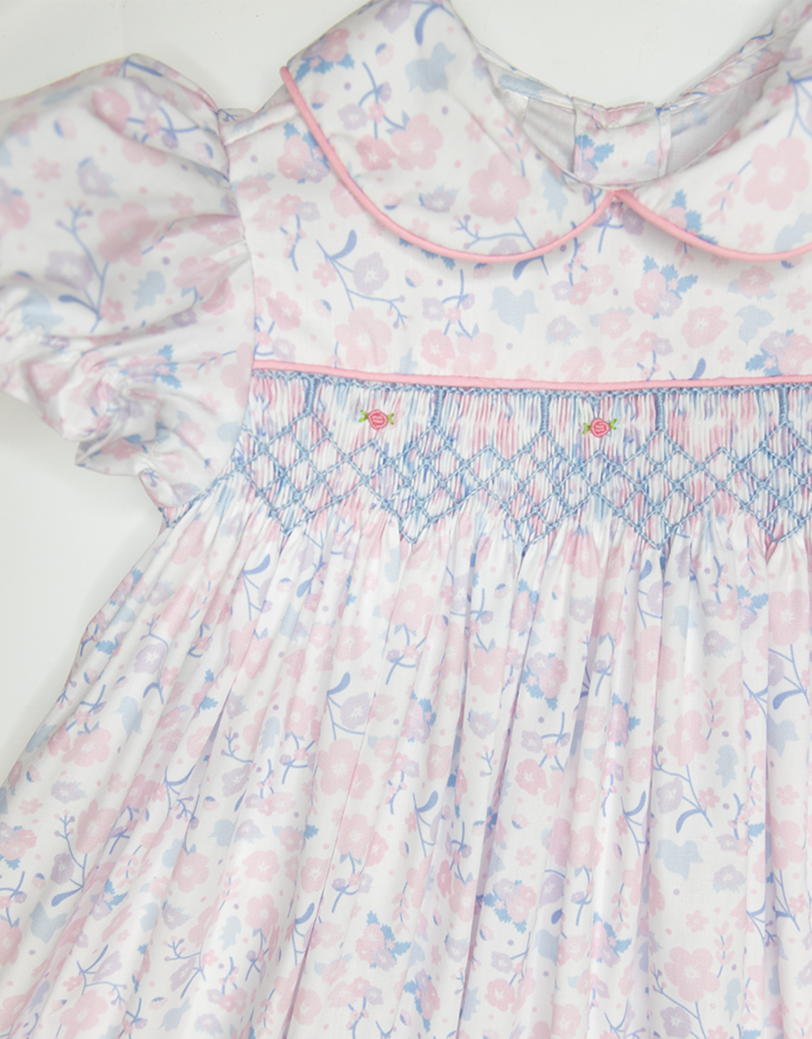 Baby Blessings BB0895 Pink flowers Charlotte Dress