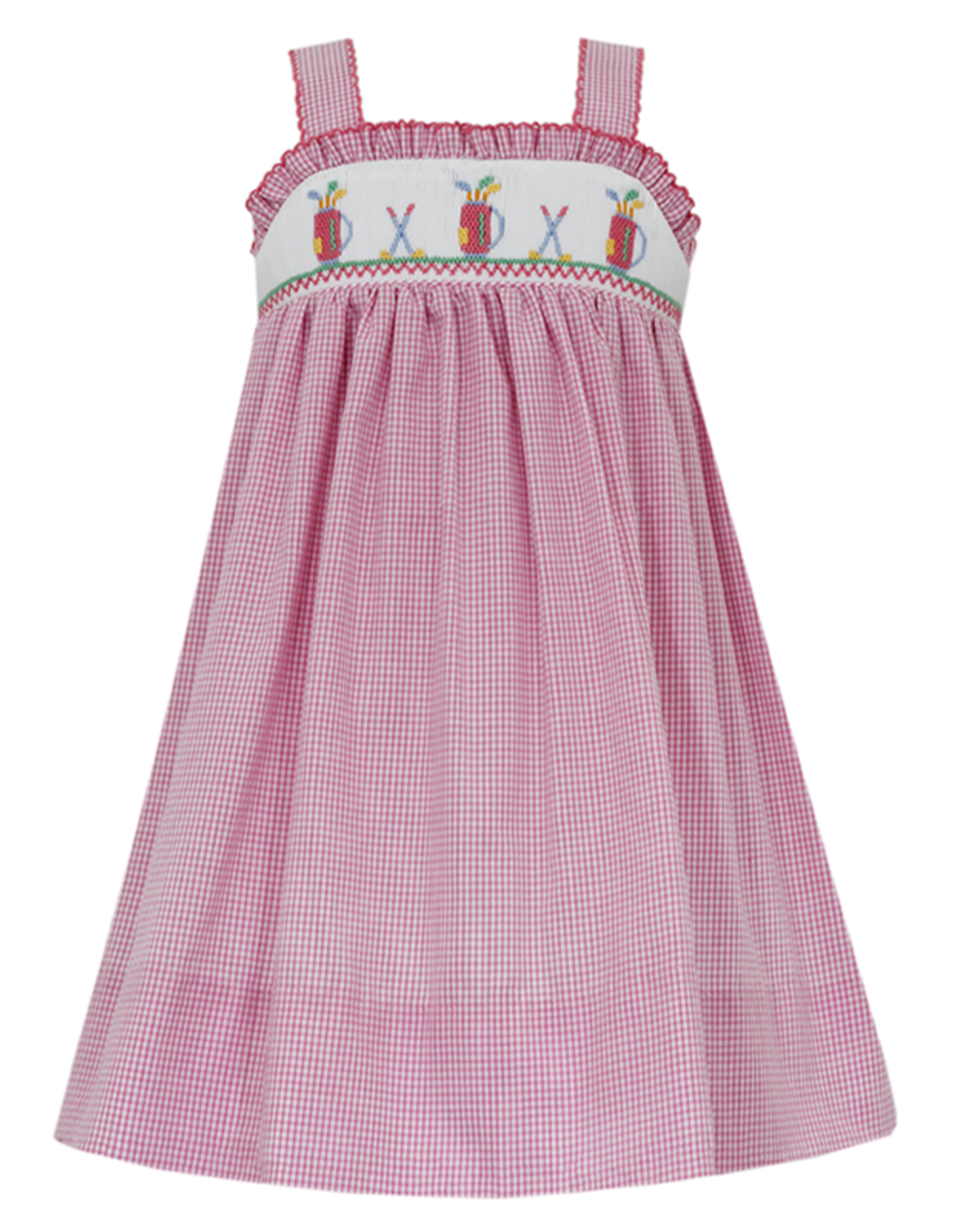 Petit Bebe 129D Golf Strap Smocked Sundress