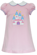 Claire and Charlie 5006D Pink Stripe Castle Dress