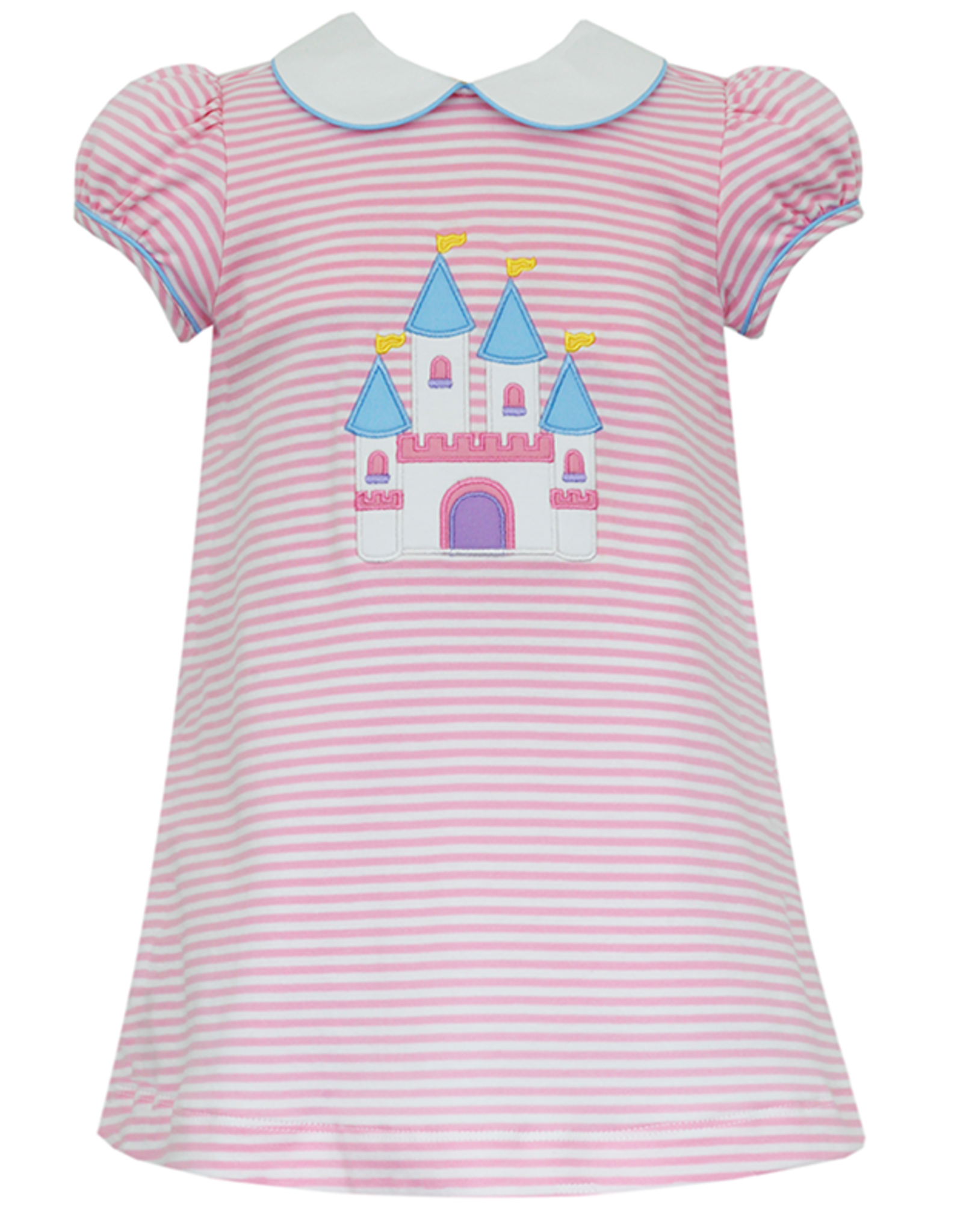 Claire and Charlie 5006D Pink Stripe Castle Dress