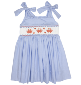 Lulu Bebe Jackie Smocked Crab Dress