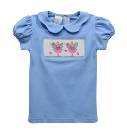 Vive la Fete Blue Fairy Smocked Shirt