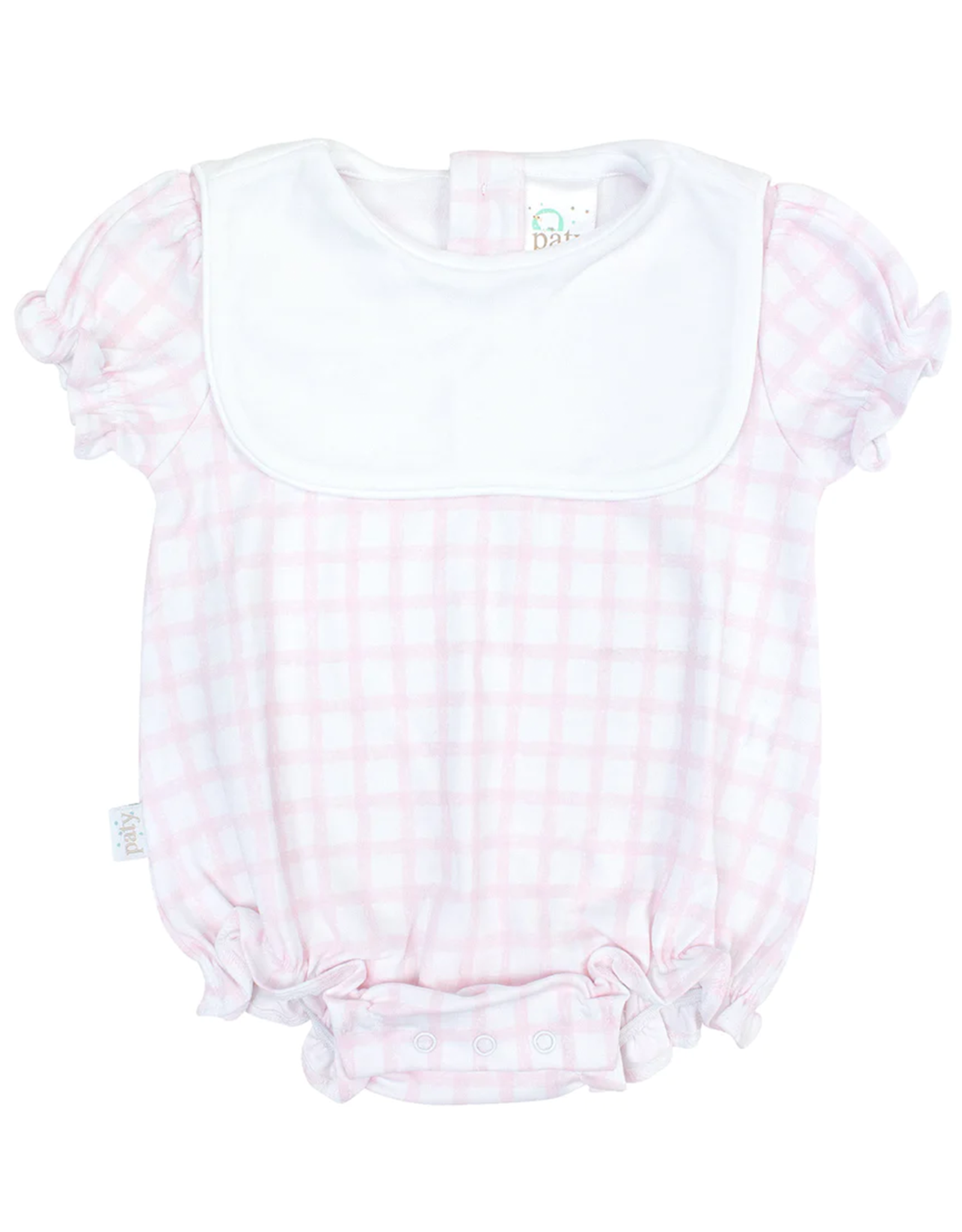Paty, Inc. 1509GHM Pink Gingham Knit Bubble