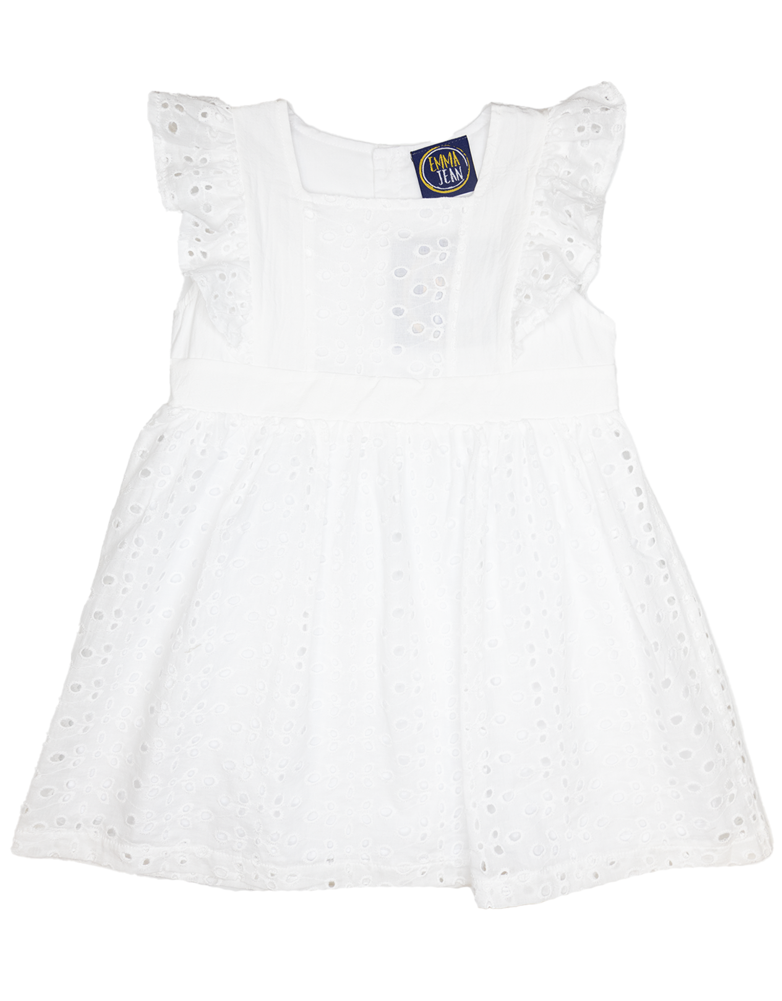 Emma Jean 1004 White Eyelet Lace Dress