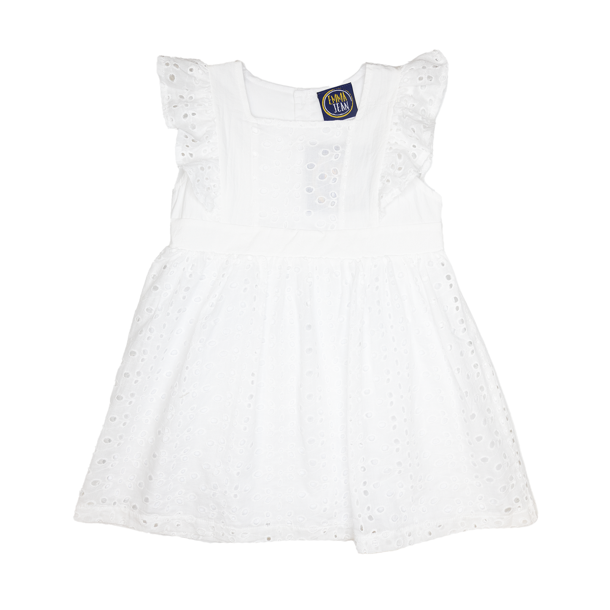 Emma Jean 1004 White Eyelet Lace Dress