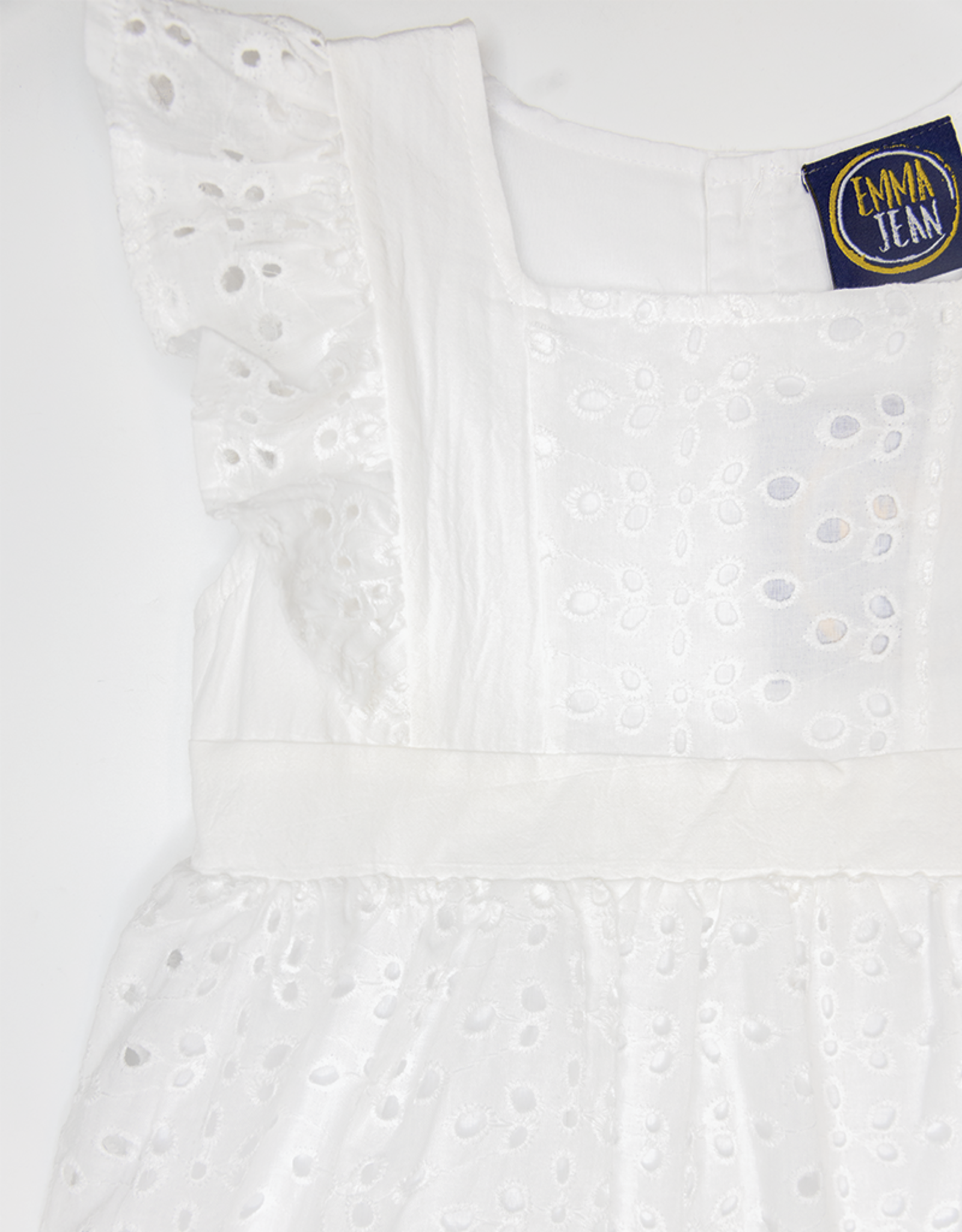 Emma Jean 1004 White Eyelet Lace Dress