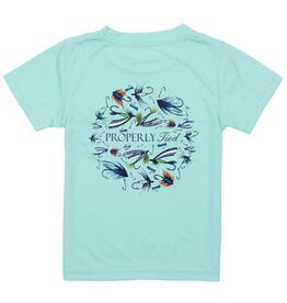 Properly Tied Short Sleeve Performance Tee Stay Fly Seafoam
