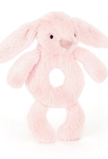 Jellycat Bashful Pink Bunny Ring Rattle