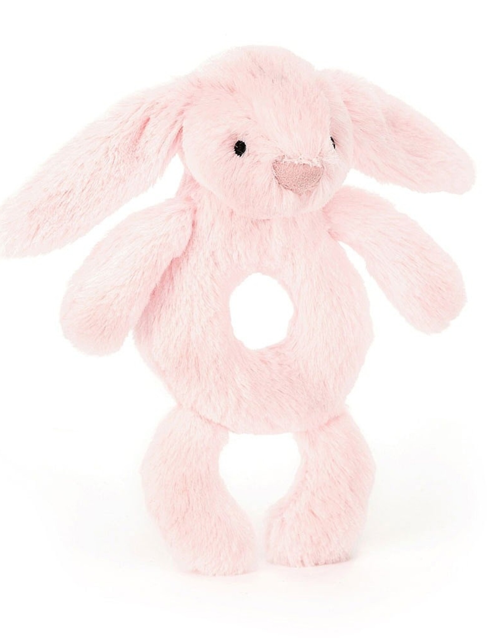 Jellycat Bashful Pink Bunny Ring Rattle