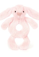 Jellycat Bashful Pink Bunny Ring Rattle