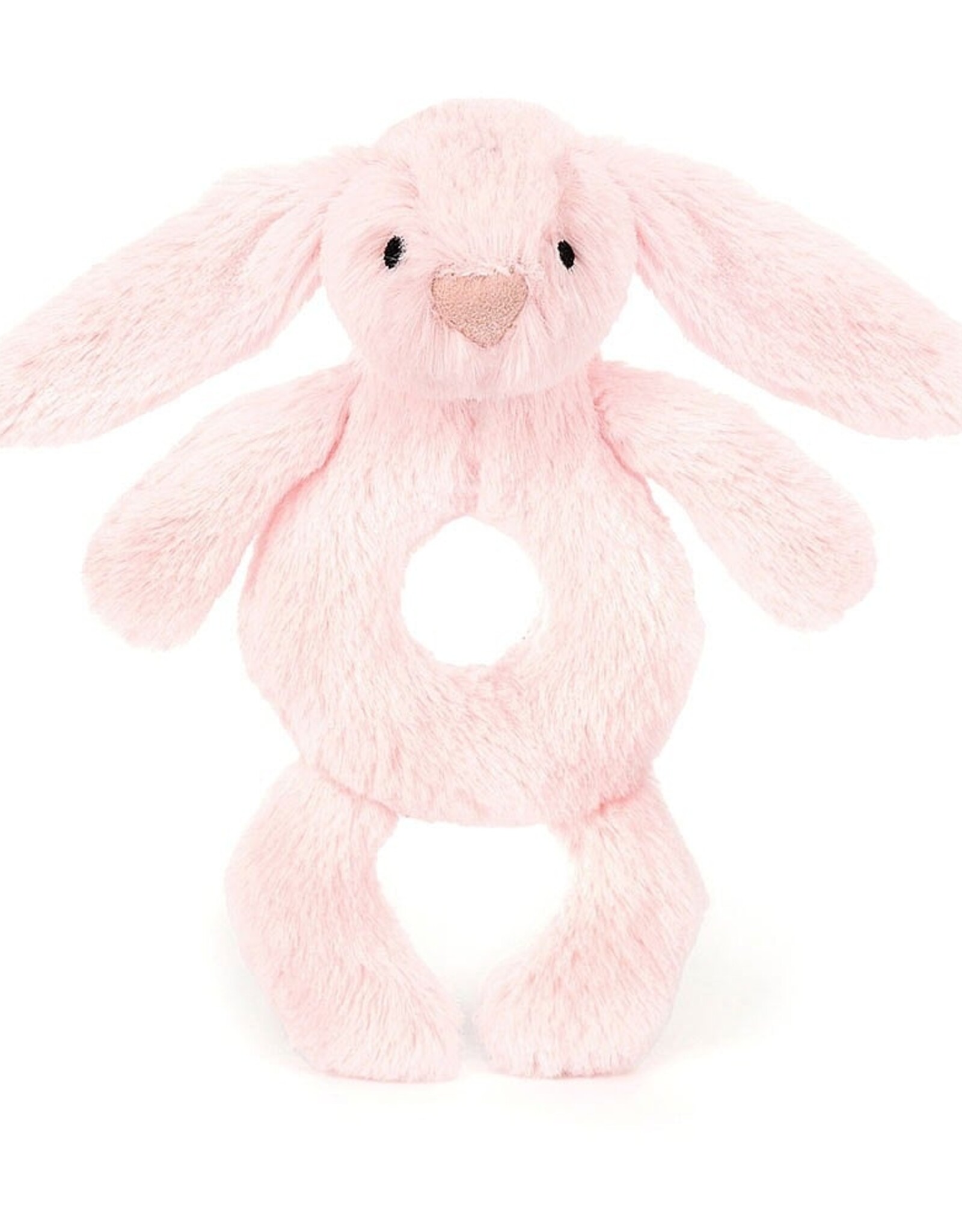 Jellycat Bashful Pink Bunny Ring Rattle