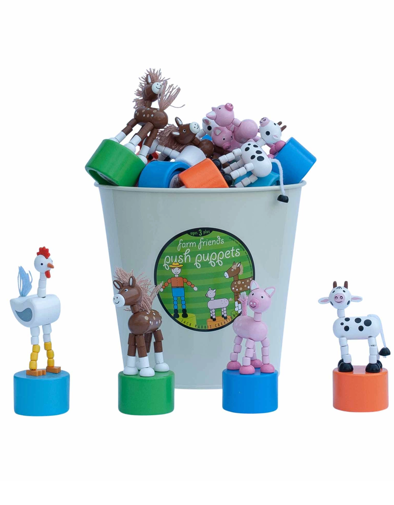 Jack Rabbit Creations Farm Friend Push Puppet