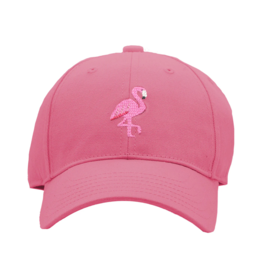 Harding Lane Embroidered Hat Bright Pink Flamingo