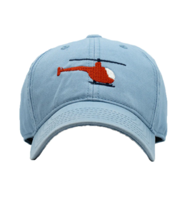 Harding Lane Embroidered Hat Chambray Helicopter