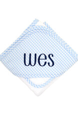 3 Marthas 3M Boxed Hooded Towel Set Blue Check