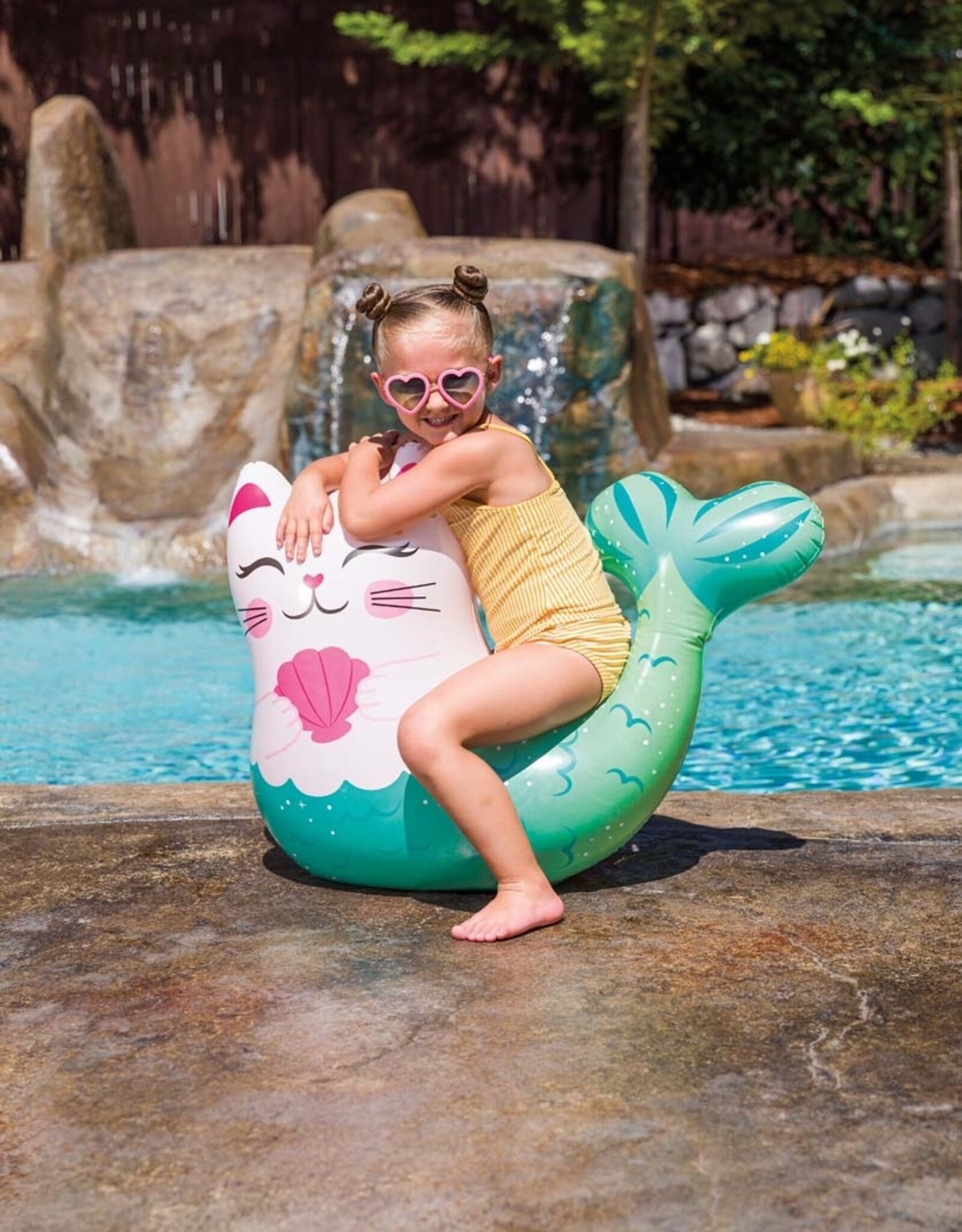 Toysmith Bobbin Buddies Inflatable Kitty Floatie