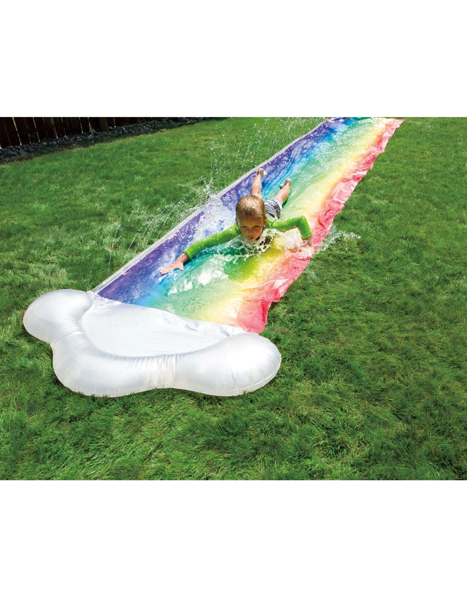Toysmith Dash n' Splash Rainbow Water Slide