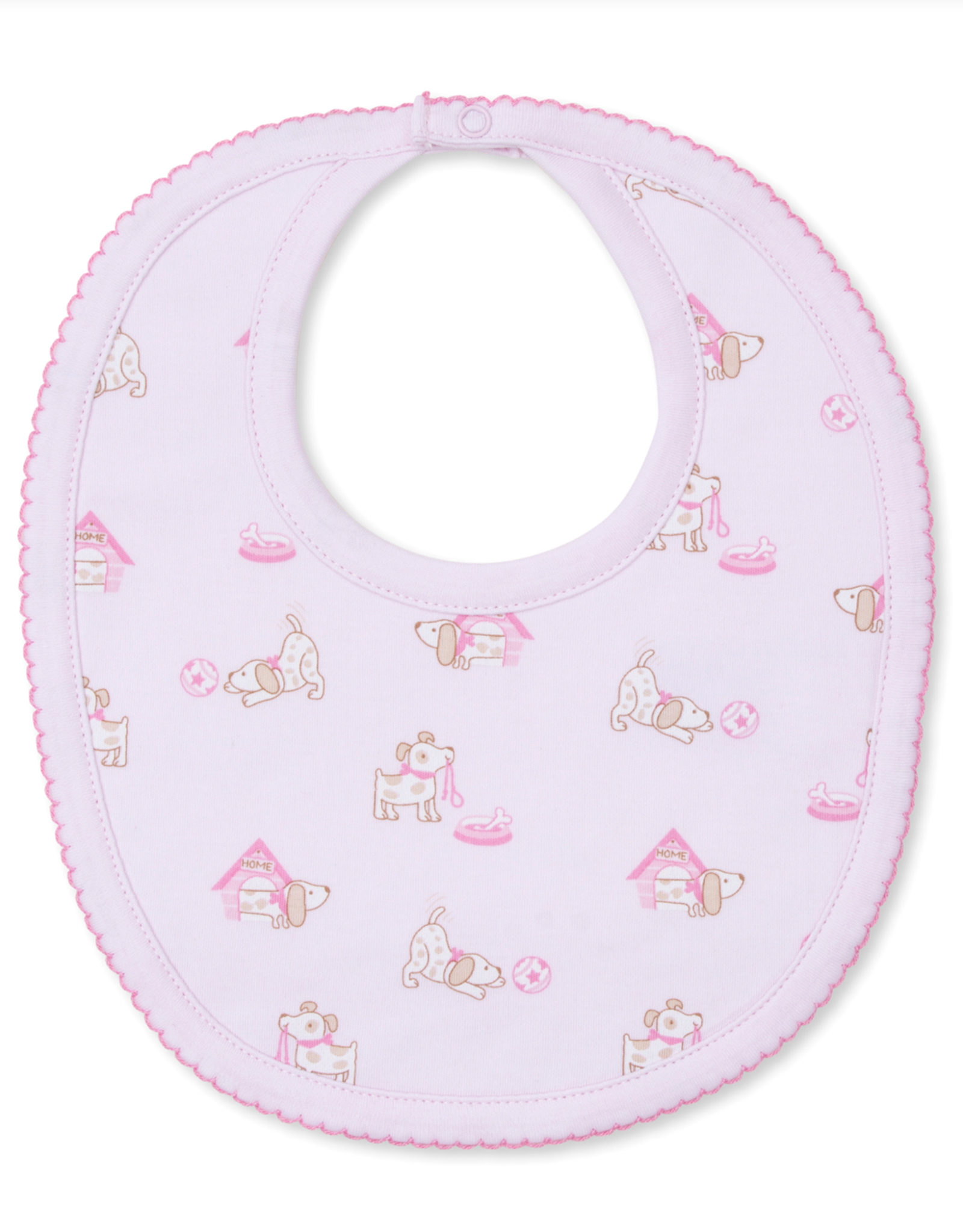 Kissy Kissy Pups in Action Bib Pink