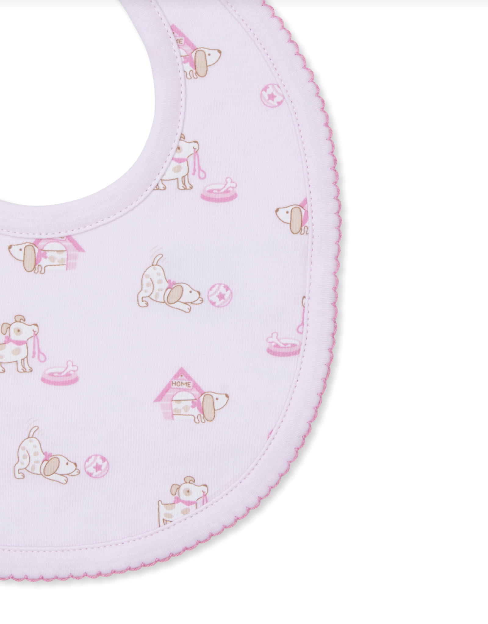 Kissy Kissy Pups in Action Bib Pink