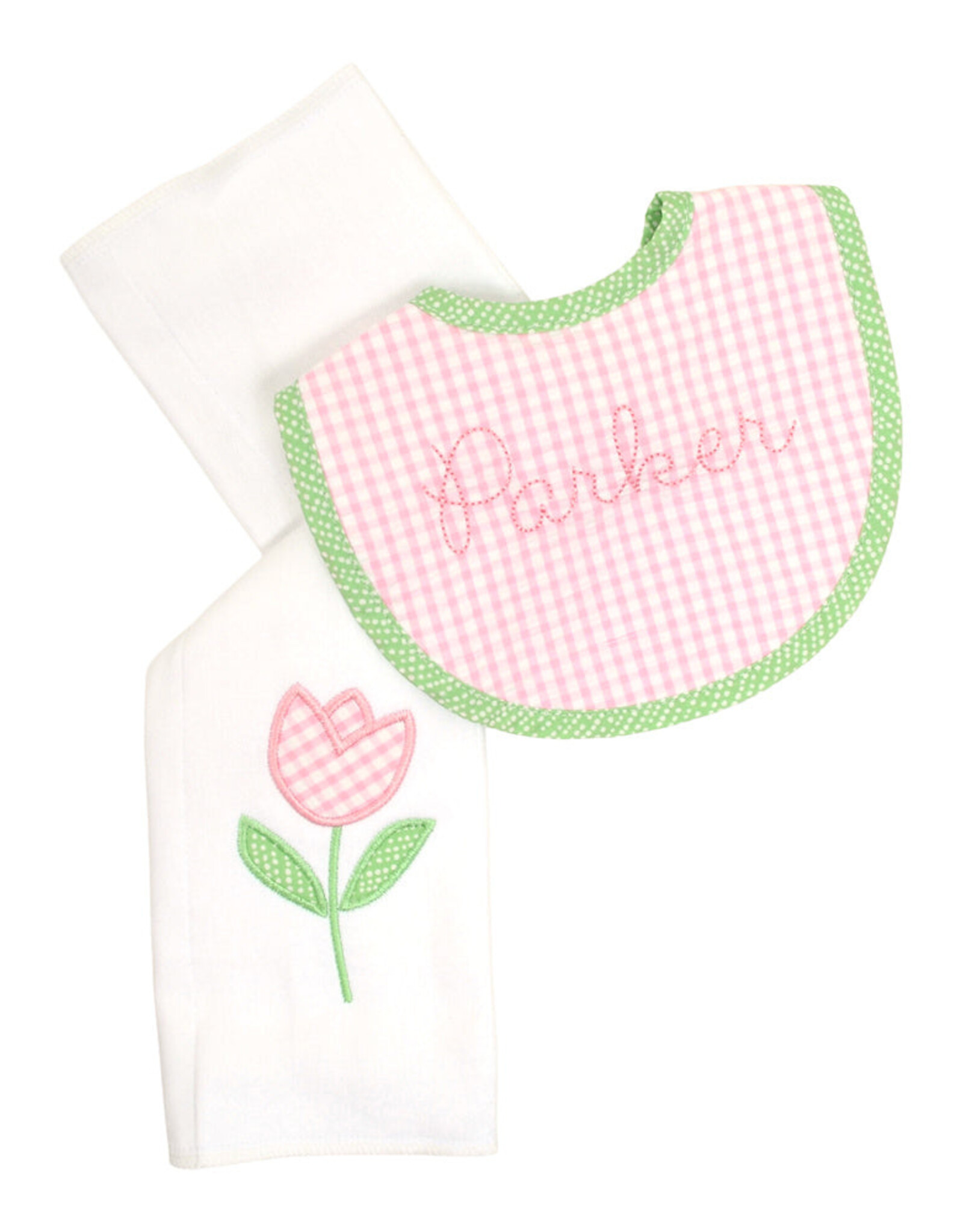 3 Marthas 3M boxed burp/bib set Tulip