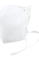 Feltman Brothers 2151 Vintage Bow Bonnet White