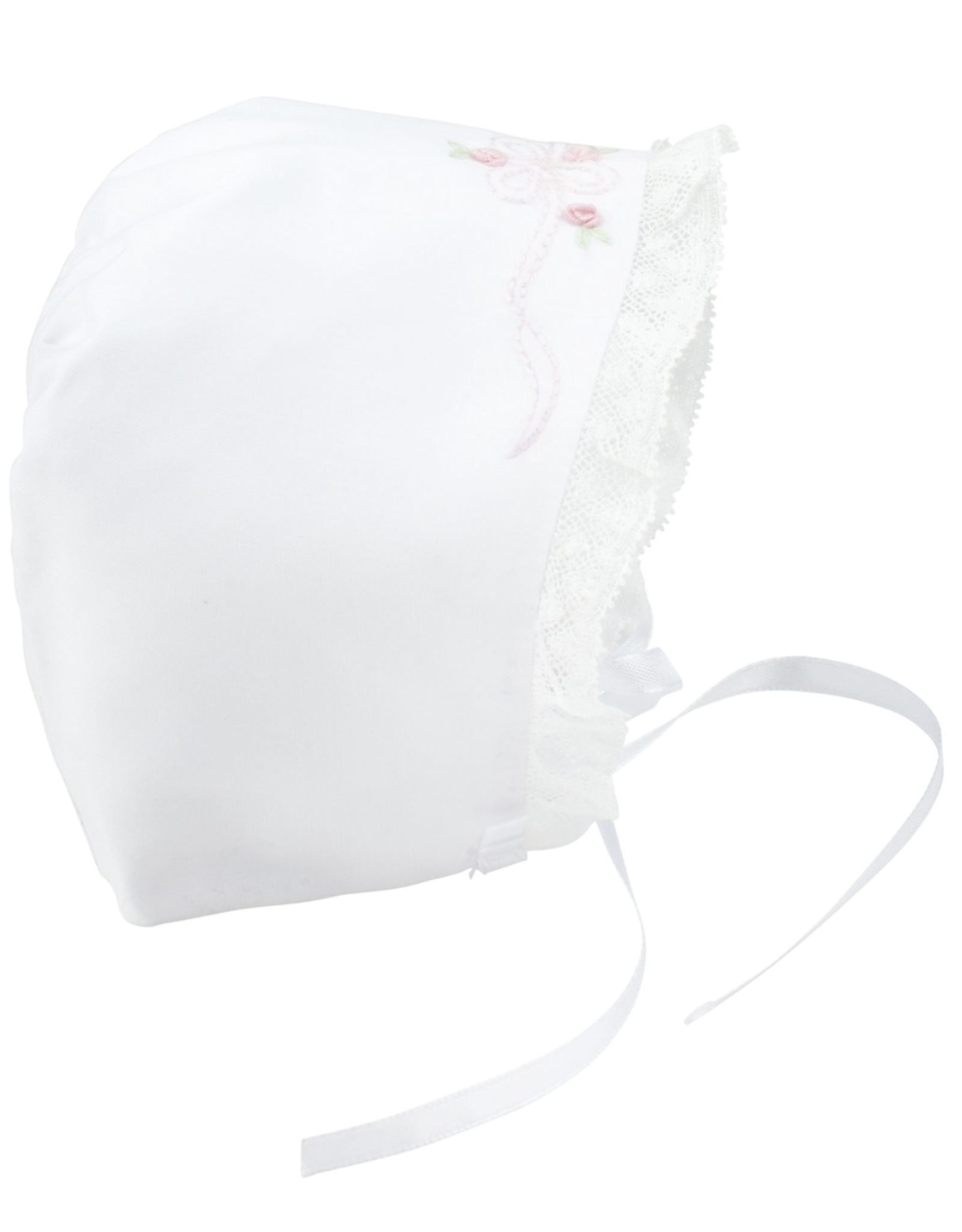Feltman Brothers 2151 Vintage Bow Bonnet White