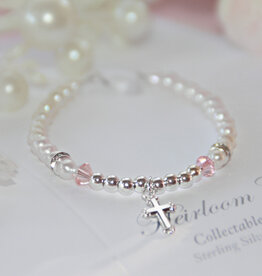 Collectables 4.5 Freshwater Pearls and Sterling Silver Infant Bracelet