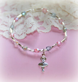 Collectables 6" Ballerina Bracelet with Pastel Crystals