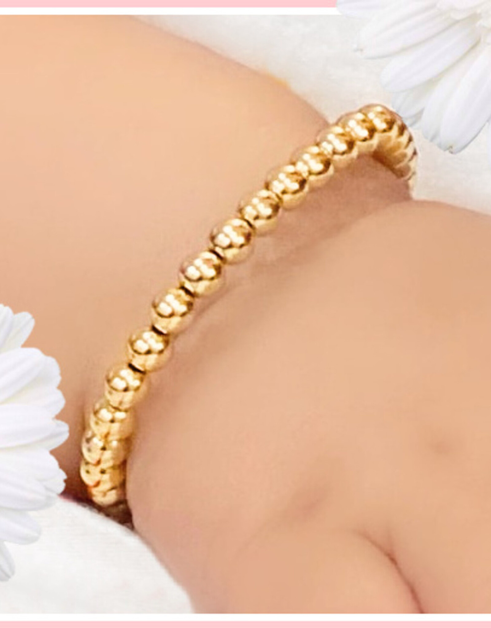Collectables BAN-24G Toddler Gold Bead Bracelet