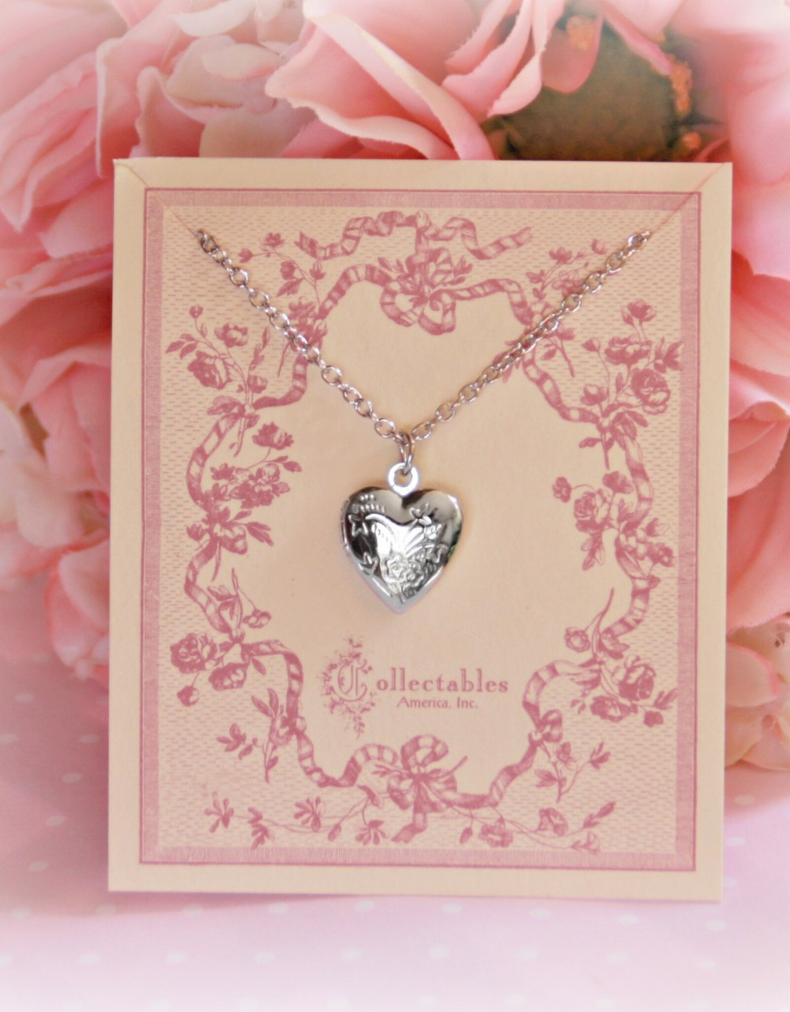 Collectables RH-14 Rhodium Heart Locket